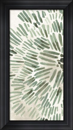Framed Green Flowerhead I Print
