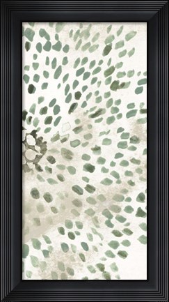 Framed Green Flowerhead II Print
