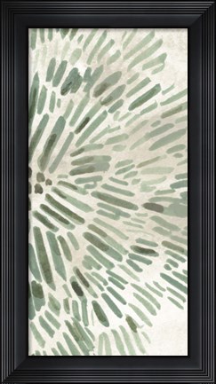 Framed Green Flowerhead IV Print