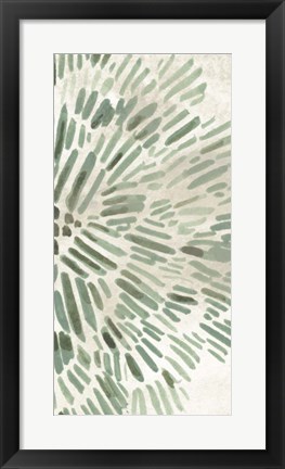 Framed Green Flowerhead IV Print