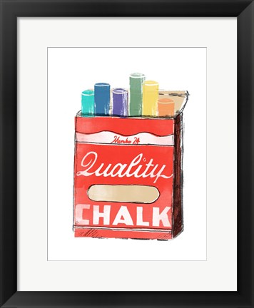 Framed School Days I Print