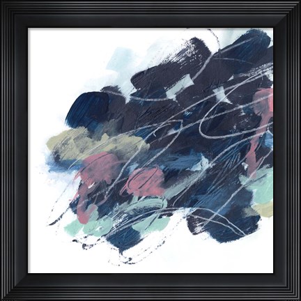 Framed Abstract Lily Pond II Print