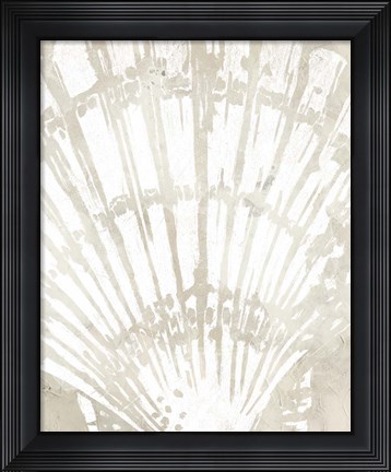 Framed Linen Tropical Silhouette II Print