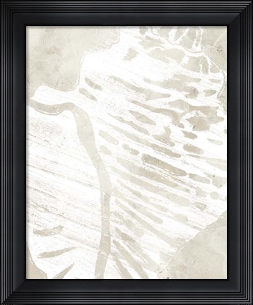 Framed Linen Tropical Silhouette III Print