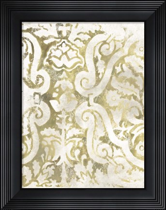 Framed Ancient Tile I Print