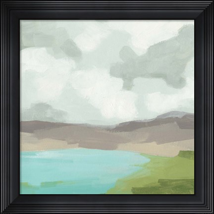 Framed Harbor Horizon I Print