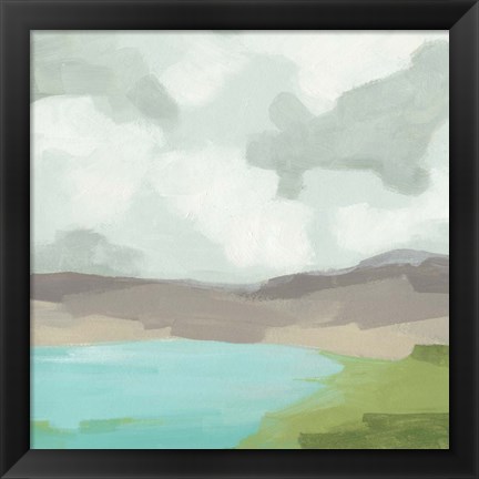 Framed Harbor Horizon I Print