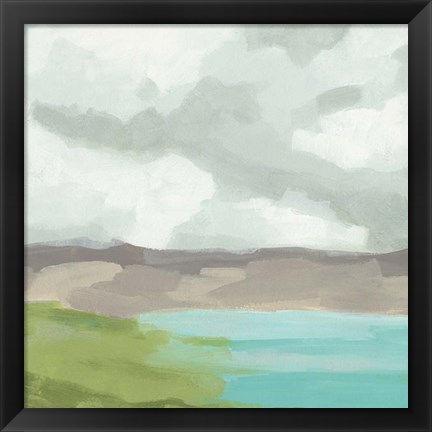 Framed Harbor Horizon II Print