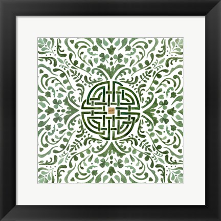 Framed Celtic Knot I Print