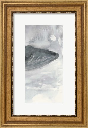 Framed Blue Whale Triptych III Print