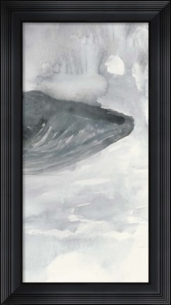 Framed Blue Whale Triptych III Print