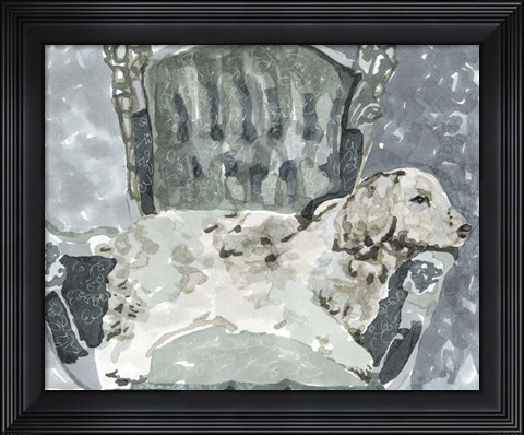 Framed Dog Study II Print