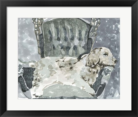 Framed Dog Study II Print