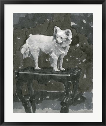 Framed Dog Study III Print