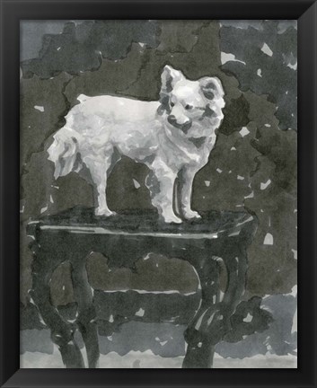 Framed Dog Study III Print