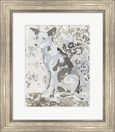 Framed Dog Study IV Print