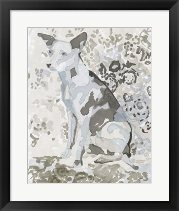 Framed Dog Study IV Print