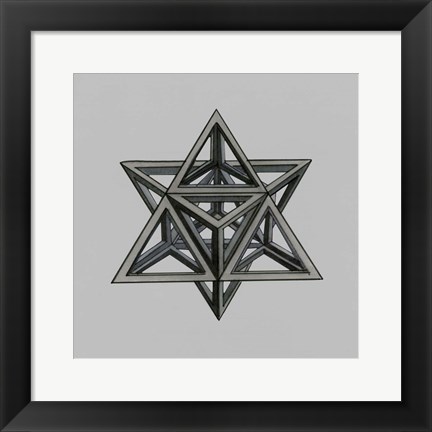 Framed Equilateral Vertex II Print