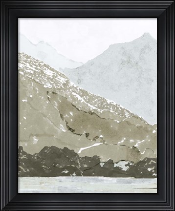 Framed Watercolor Mountain Retreat IV Print
