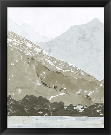 Framed Watercolor Mountain Retreat IV Print