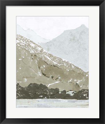 Framed Watercolor Mountain Retreat IV Print