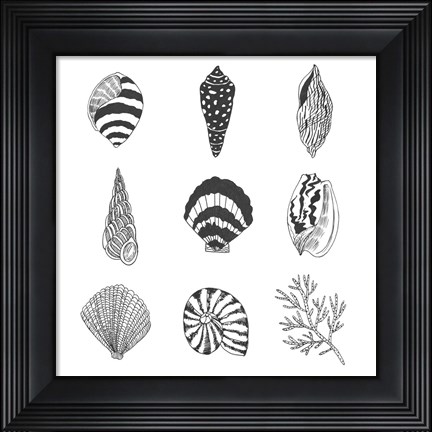 Framed Sea Whispers I Print
