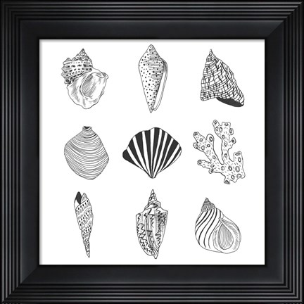 Framed Sea Whispers II Print