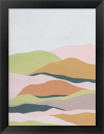 Framed Cloud Layers III Print