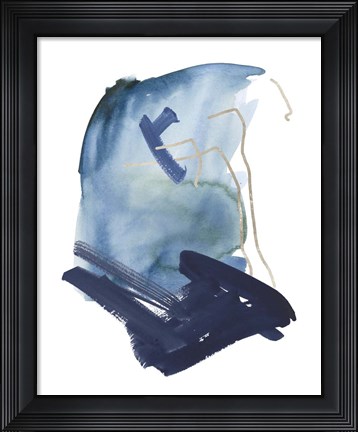 Framed Indigo Collide IV Print