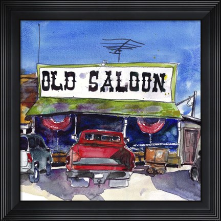 Framed Urban Scape II Print