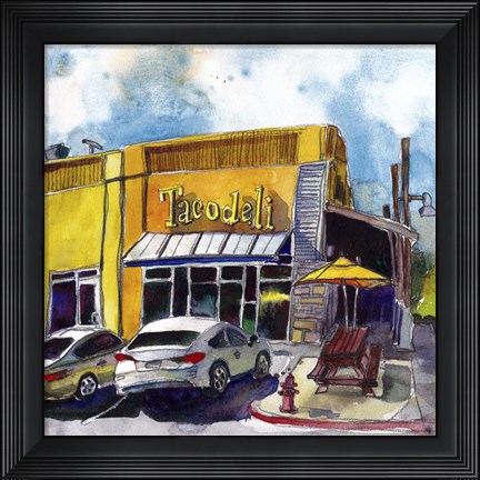 Framed Urban Scape IV Print