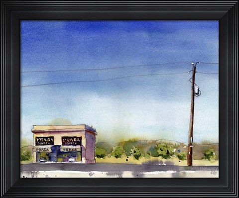 Framed Urban Lines &amp; Poles II Print
