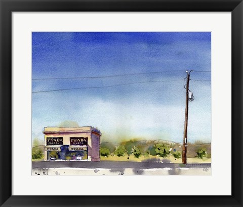 Framed Urban Lines &amp; Poles II Print