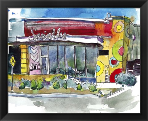 Framed Urban Points of Interest II Print