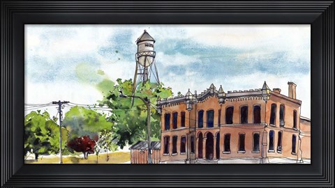 Framed Urban Points of Interest VI Print