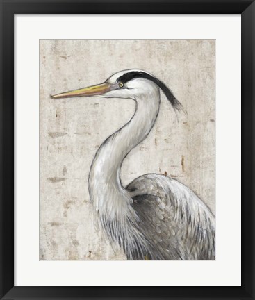 Framed Grey Heron II Print