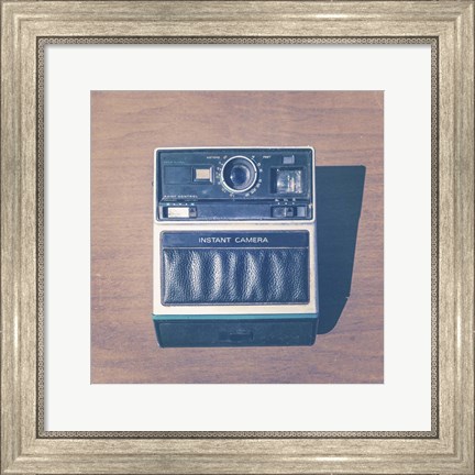 Framed Vintage Camera III Print