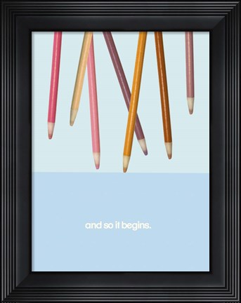 Framed School Study II Print