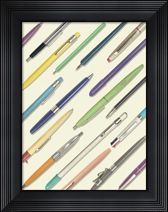 Framed School Study V Print