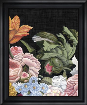 Framed Baroque Grid II Print