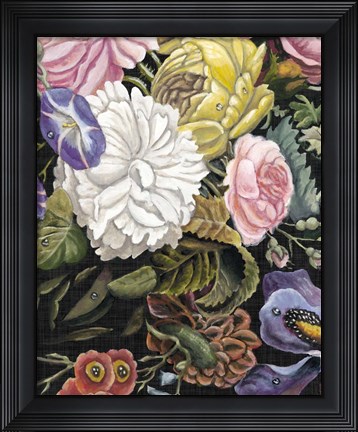 Framed Baroque Grid VII Print