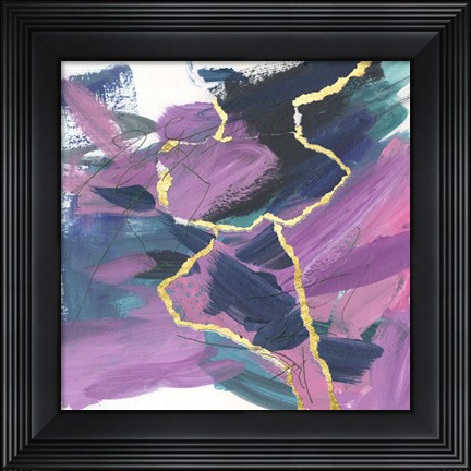 Framed Divided Violet IV Print