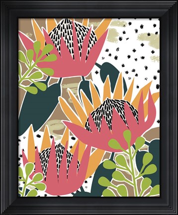 Framed King Protea II Print