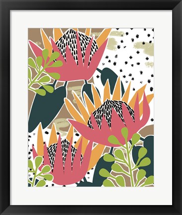 Framed King Protea II Print