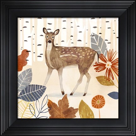 Framed Cozy Autumn Woodland II Print