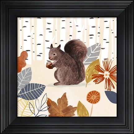 Framed Cozy Autumn Woodland IV Print