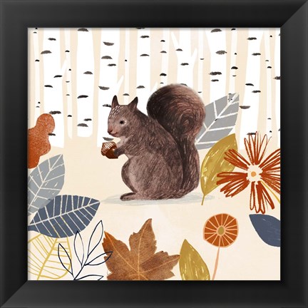 Framed Cozy Autumn Woodland IV Print