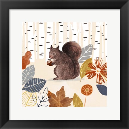 Framed Cozy Autumn Woodland IV Print