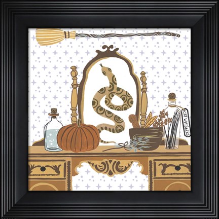 Framed Halloween Prep II Print