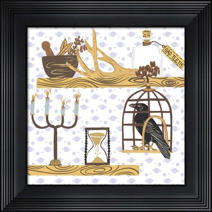 Framed Halloween Prep III Print